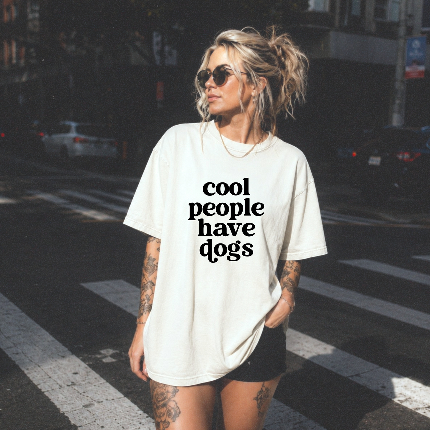 Cool People Have Dogs Tee