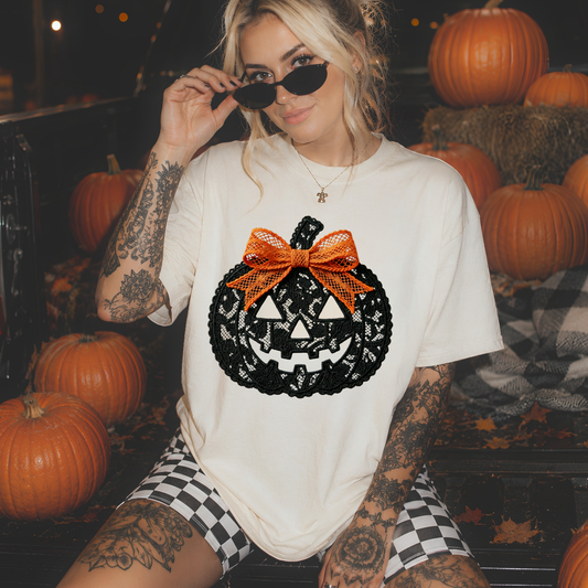 Pumpkin Lace Tee