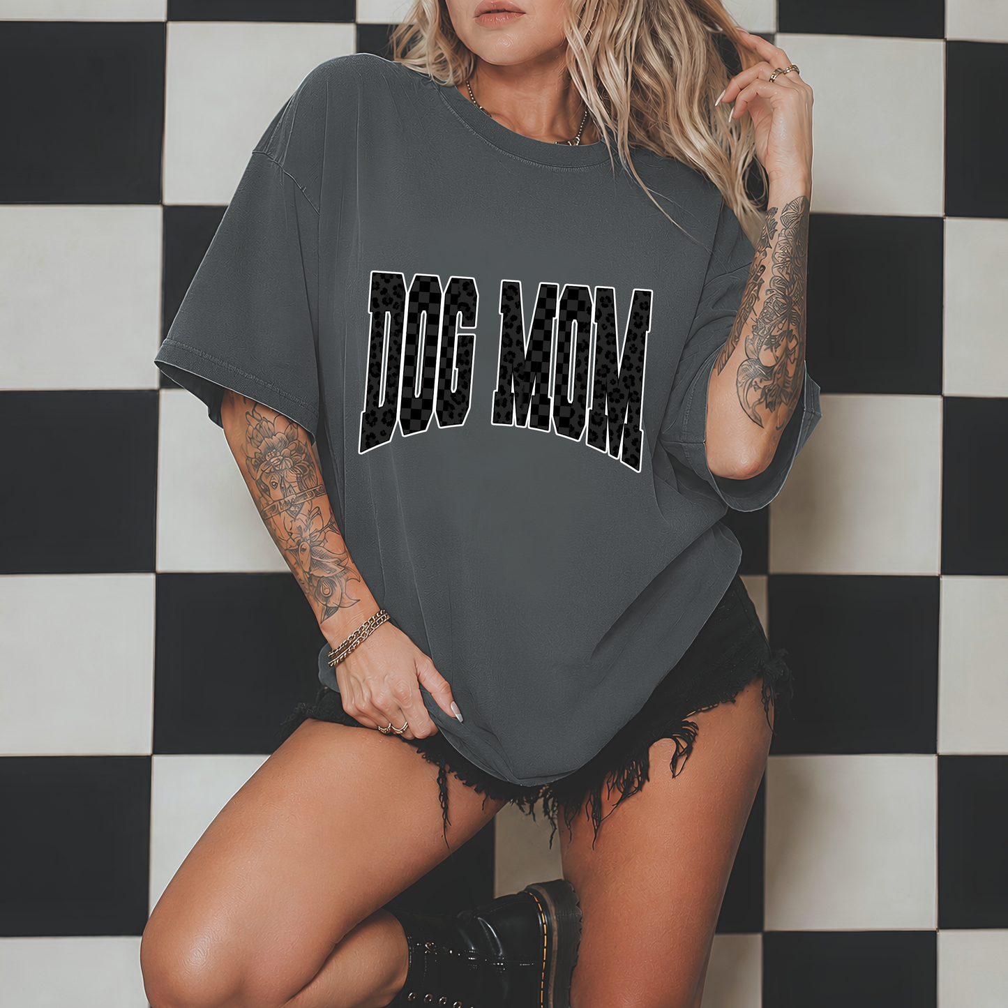 Black Out Dog Mama Tee