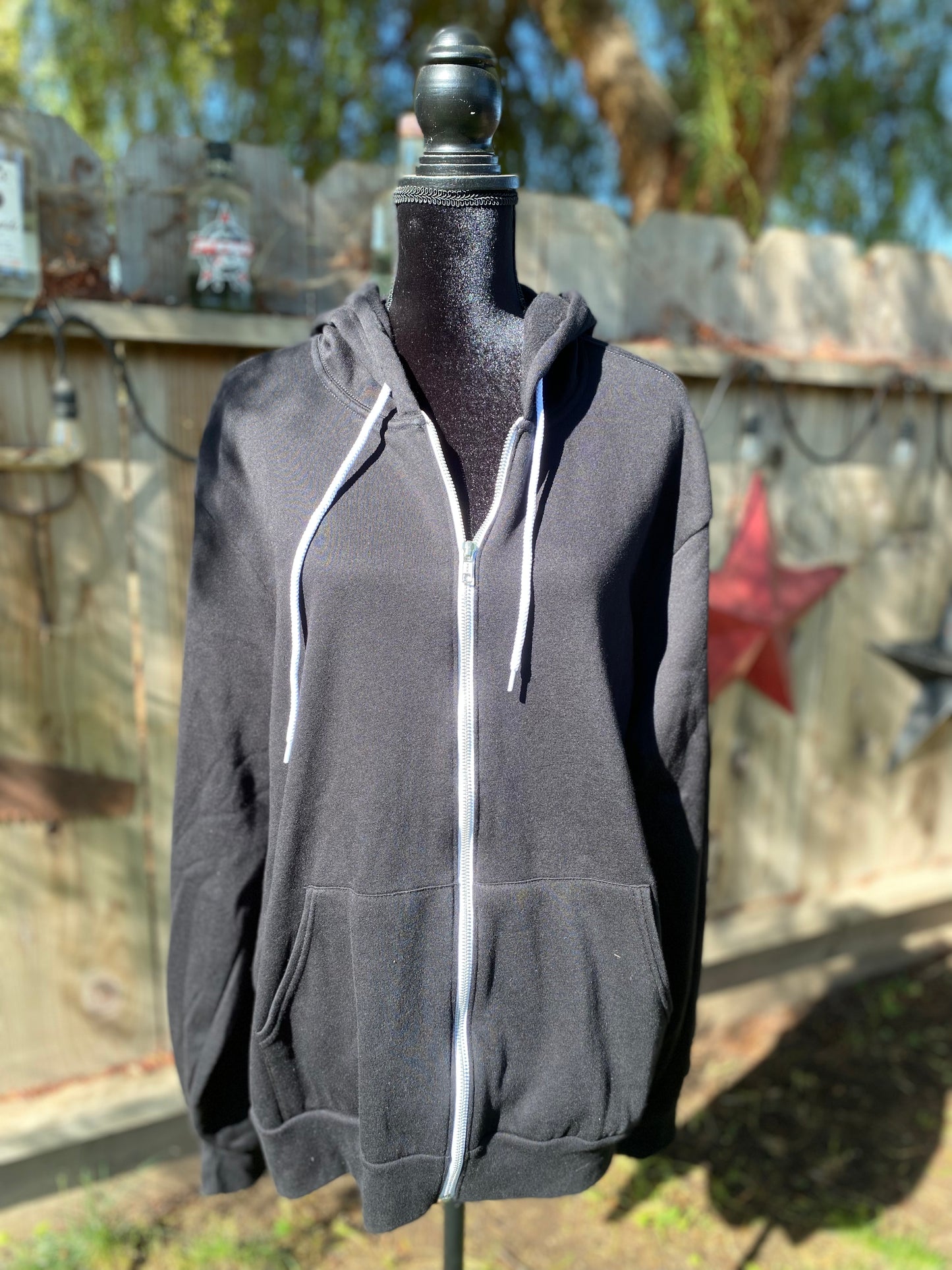 Custom Moto Zip Up Hoodie