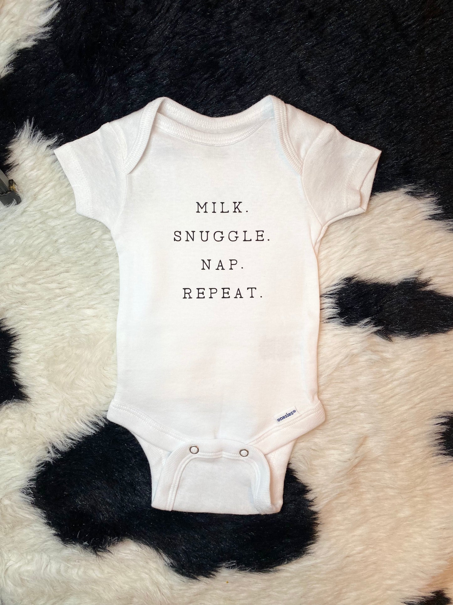 Milk. Snuggle. Nap. Repeat Onesie