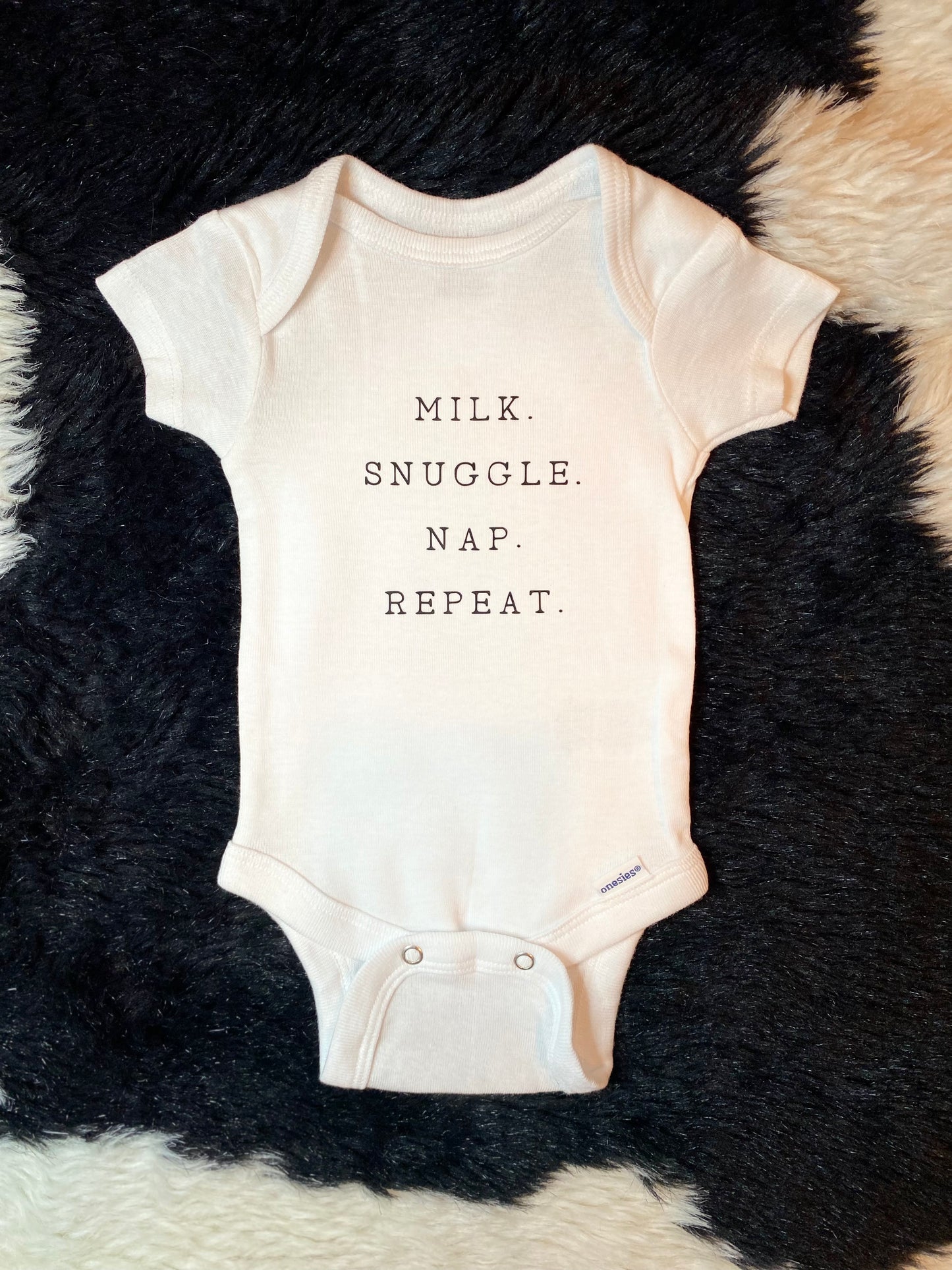 Milk. Snuggle. Nap. Repeat Onesie