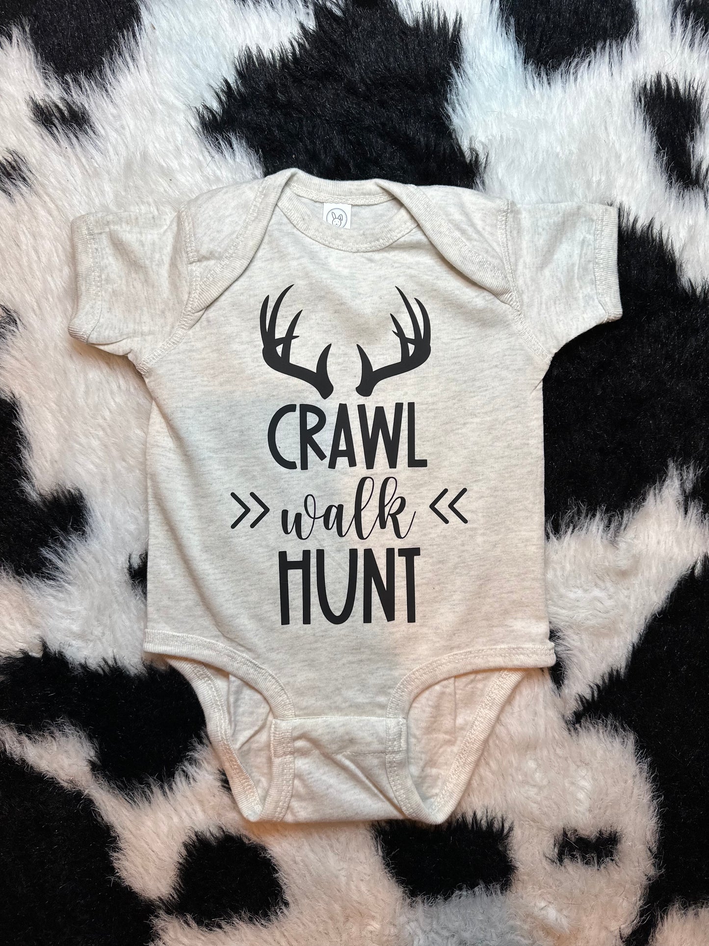 Crawl Walk Hunt Onesie