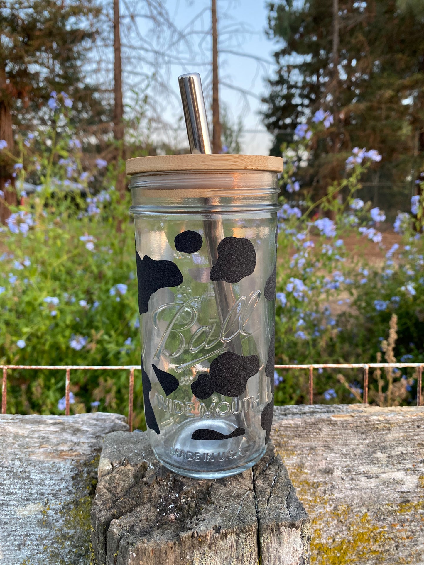 Cowhide Glass Tumbler