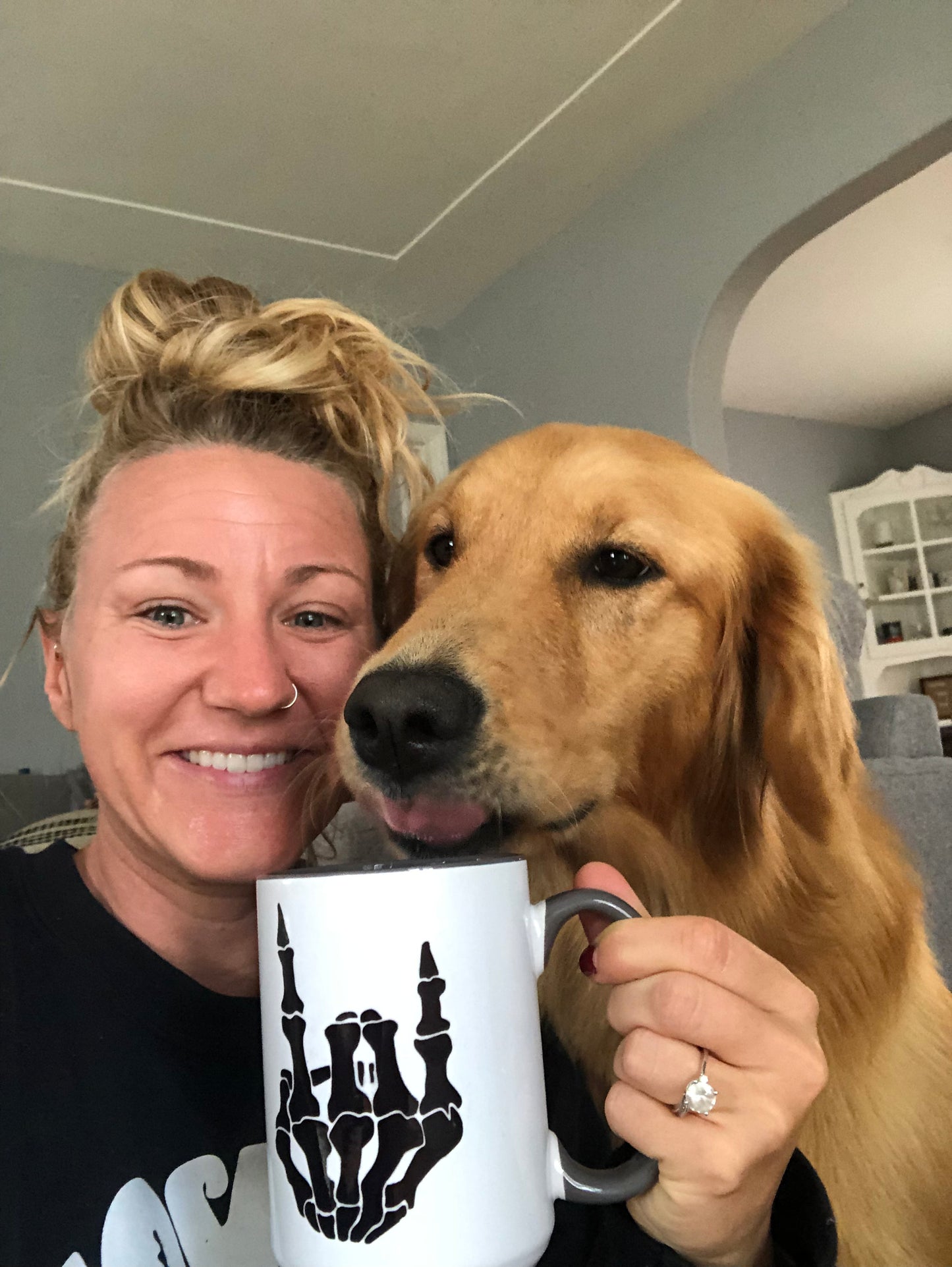 Rock On Skeleton Mug